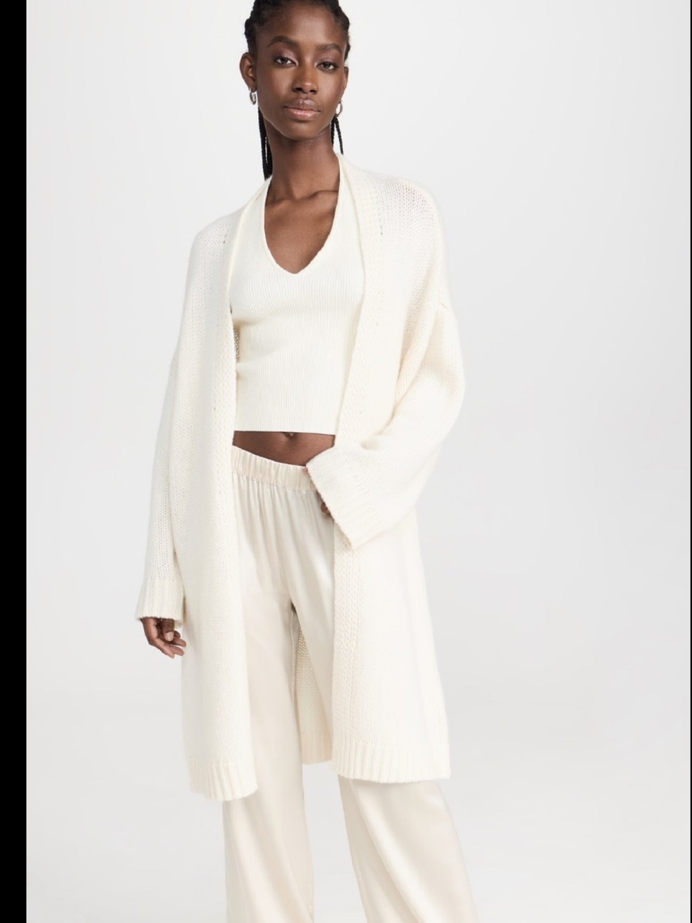 Sablyn Open Front Cashmere Cardigan, XSMALL (fits oversized)